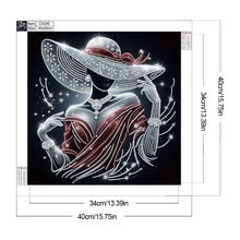 Load image into Gallery viewer, Elegant Lady 40*40CM(Canvas) Partial Special Shaped Drill Diamond Painting
