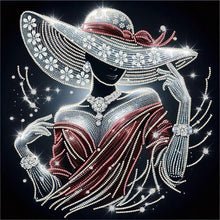 Load image into Gallery viewer, Elegant Lady 40*40CM(Canvas) Partial Special Shaped Drill Diamond Painting
