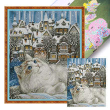 Load image into Gallery viewer, Joy Sunday - Cat Town - 47*57CM 14CT 2 Stamped Cross Stitch
