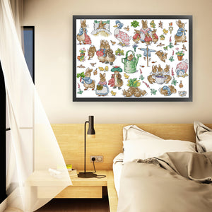 Joy Sunday - Peter Rabbit'S Garden - 63*48CM 14CT 2 Stamped Cross Stitch