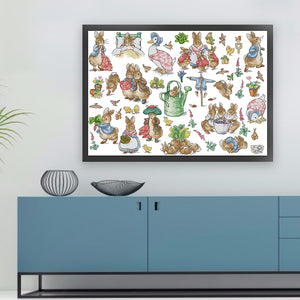 Joy Sunday - Peter Rabbit'S Garden - 63*48CM 14CT 2 Stamped Cross Stitch