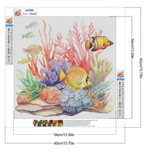 Load image into Gallery viewer, Waterless Sea Fish 40*40CM(Canvas) Full Round Drill Diamond Painting
