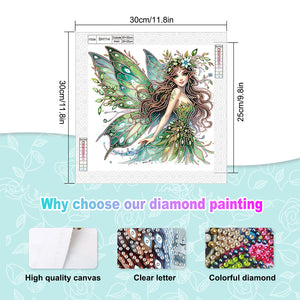 Elf Fairy 30*30CM Special Shaped Drill Diamond Painting Drill Diamond Painting