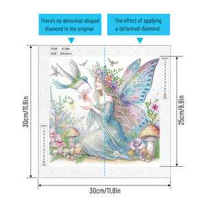 Elf Fairy 30*30CM Special Shaped Drill Diamond Painting Drill Diamond Painting