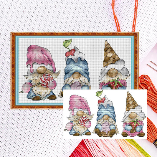 Dwarf Costume - Partial 14CT Counted Cross Stitch 32x18CM - Joy Sunday Backstitch