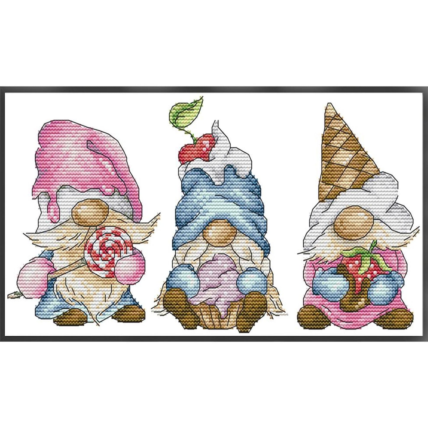 Dwarf Costume - Partial 14CT Counted Cross Stitch 32x18CM - Joy Sunday Backstitch