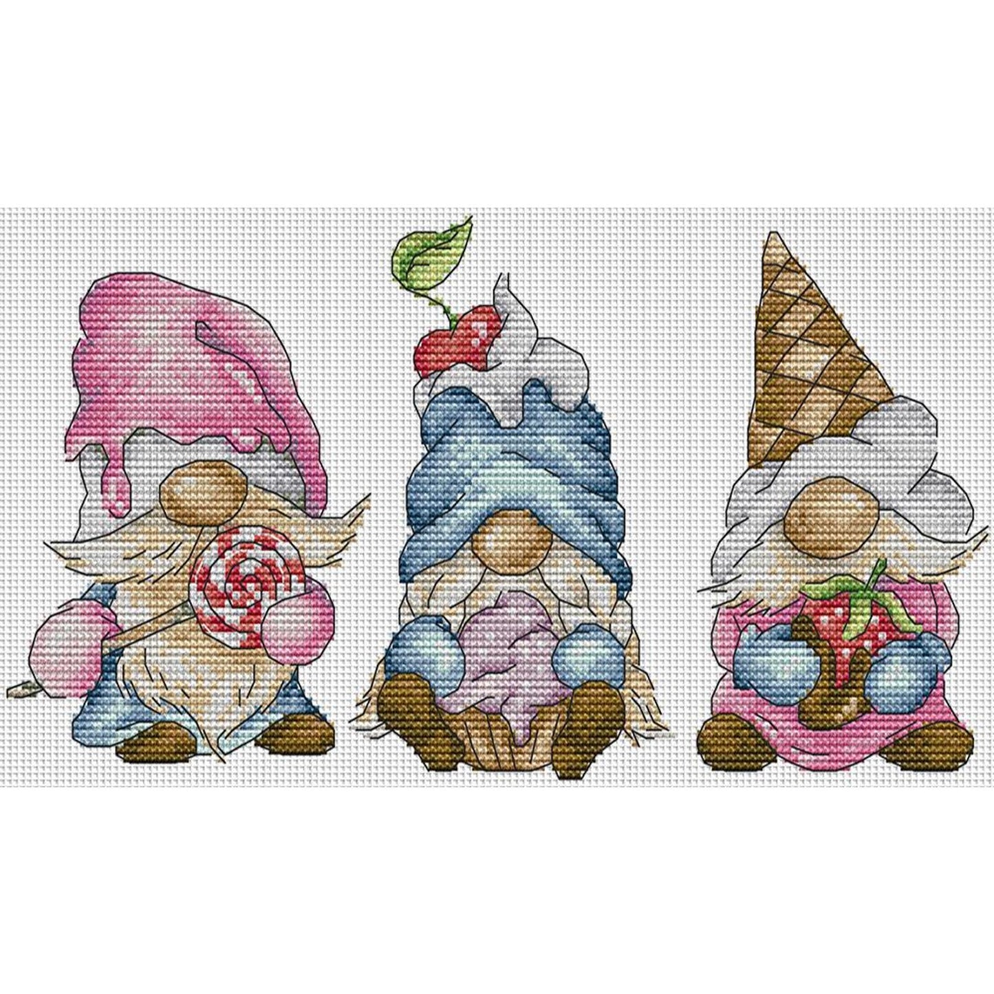 Dwarf Costume - Partial 14CT Counted Cross Stitch 32x18CM - Joy Sunday Backstitch