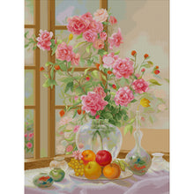 Load image into Gallery viewer, Spring Brand - Morning Flower Walk - 60*77CM 14CT 2 Stamped Cross Stitch Egyptian cotton
