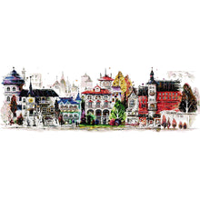 Load image into Gallery viewer, Joy Sunday - Street Scene 10 - 118*46CM 14CT 2 Stamped Cross Stitch

