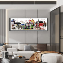Load image into Gallery viewer, Joy Sunday - Street Scene 10 - 118*46CM 14CT 2 Stamped Cross Stitch
