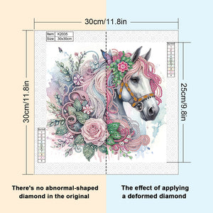 Horse 30*30CM Special Shaped Drill Diamond Painting Drill Diamond Painting