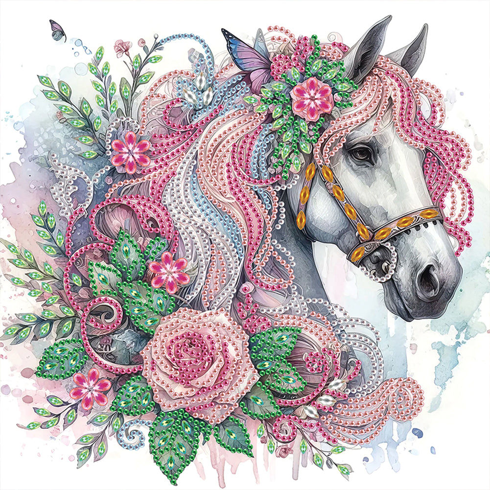 Horse 30*30CM Special Shaped Drill Diamond Painting Drill Diamond Painting