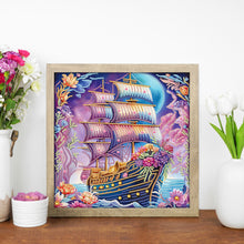 Load image into Gallery viewer, Framed Sailboat 30*30CM Special Shaped Drill Diamond Painting Drill Diamond Painting
