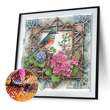 Load image into Gallery viewer, Framed Flowers And Birds 30*30CM Special Shaped Drill Diamond Painting Drill Diamond Painting
