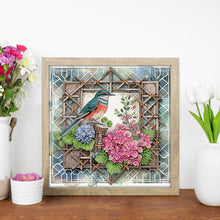 Load image into Gallery viewer, Framed Flowers And Birds 30*30CM Special Shaped Drill Diamond Painting Drill Diamond Painting
