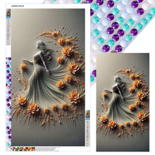 Load image into Gallery viewer, Flower Skirt Girl 40*70CM Full Round Drill Diamond Painting Drill Diamond Painting
