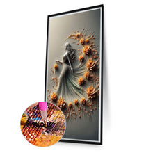 Load image into Gallery viewer, Flower Skirt Girl 40*70CM Full Round Drill Diamond Painting Drill Diamond Painting
