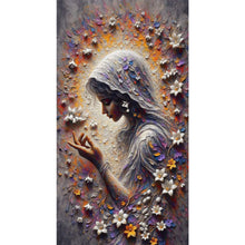 Load image into Gallery viewer, Flower Girl 40*70CM Full Round Drill Diamond Painting Drill Diamond Painting
