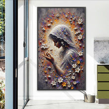 Load image into Gallery viewer, Flower Girl 40*70CM Full Round Drill Diamond Painting Drill Diamond Painting
