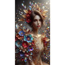 Load image into Gallery viewer, Flower Girl 40*70CM Full Round Drill Diamond Painting Drill Diamond Painting
