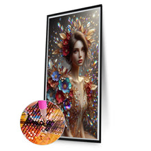 Load image into Gallery viewer, Flower Girl 40*70CM Full Round Drill Diamond Painting Drill Diamond Painting
