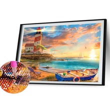 Load image into Gallery viewer, Seaside Scenery 40*30CM Full Round Drill Diamond Painting Drill Diamond Painting
