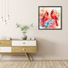Load image into Gallery viewer, Double Cardinal 40*40CM Full AB Round Drill Diamond Painting Drill Diamond Painting
