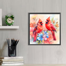 Load image into Gallery viewer, Double Cardinal 40*40CM Full AB Round Drill Diamond Painting Drill Diamond Painting
