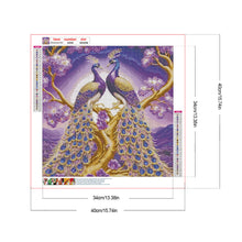 Load image into Gallery viewer, Peacock 40*40CM Full Round Drill Diamond Painting Drill Diamond Painting
