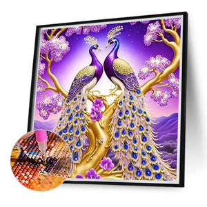 Peacock 40*40CM Full Round Drill Diamond Painting Drill Diamond Painting