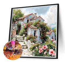 Load image into Gallery viewer, A Cottage Full Of Flowers 40*40CM Full Round Drill Diamond Painting Drill Diamond Painting
