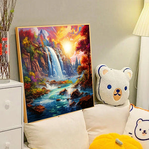 Fall 40*40CM Full Round Drill Diamond Painting Drill Diamond Painting