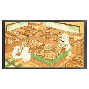 Huancan - Cartoon Bear - 70*42CM 11CT 3 Stamped Cross Stitch