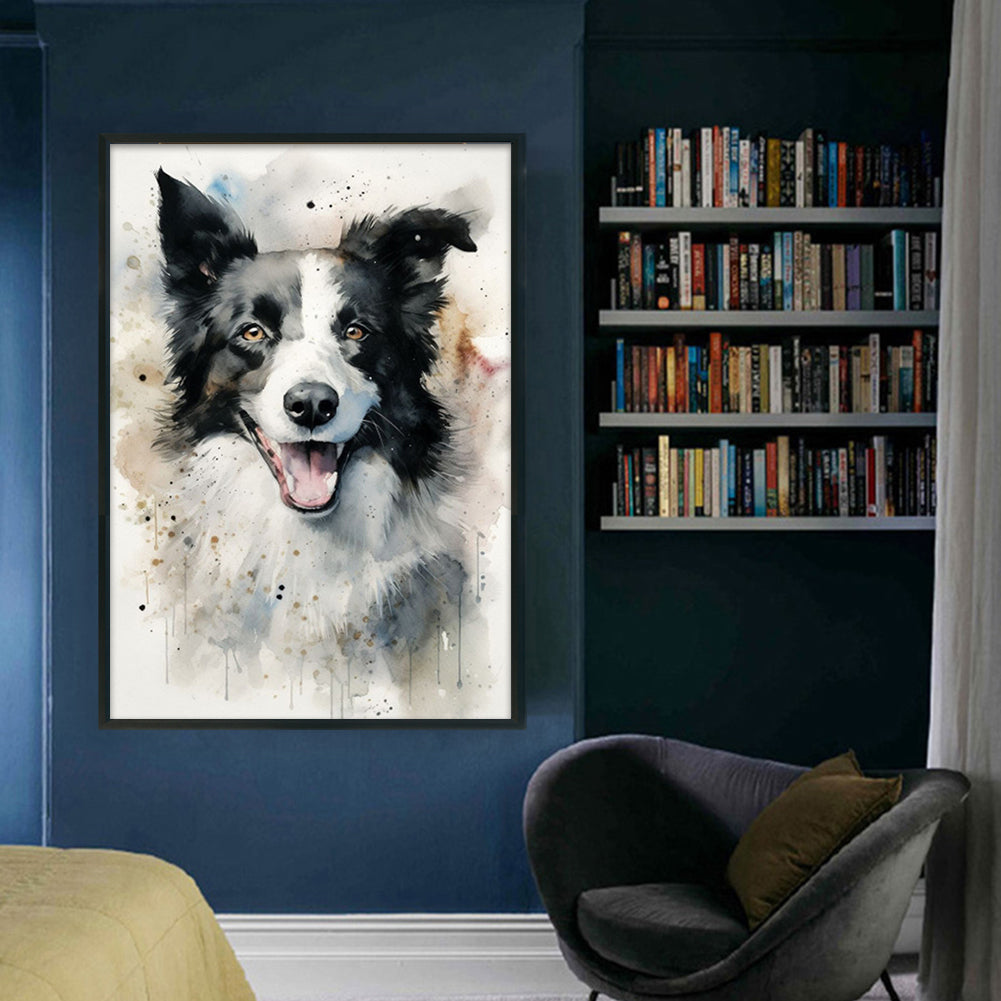 Border Collie - Full 11CT Counted Cross Stitch 40x60CM - Yishu