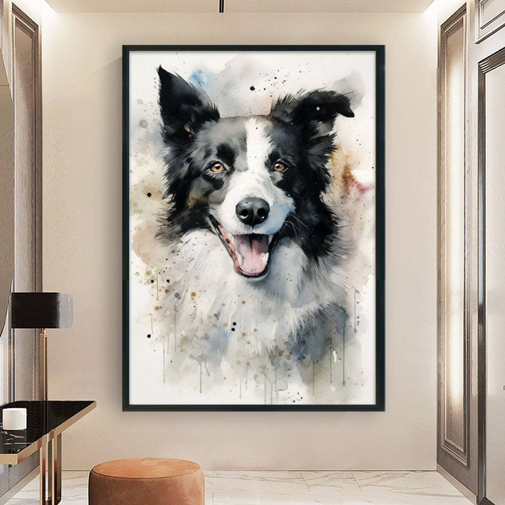Border Collie - Full 11CT Counted Cross Stitch 40x60CM - Yishu