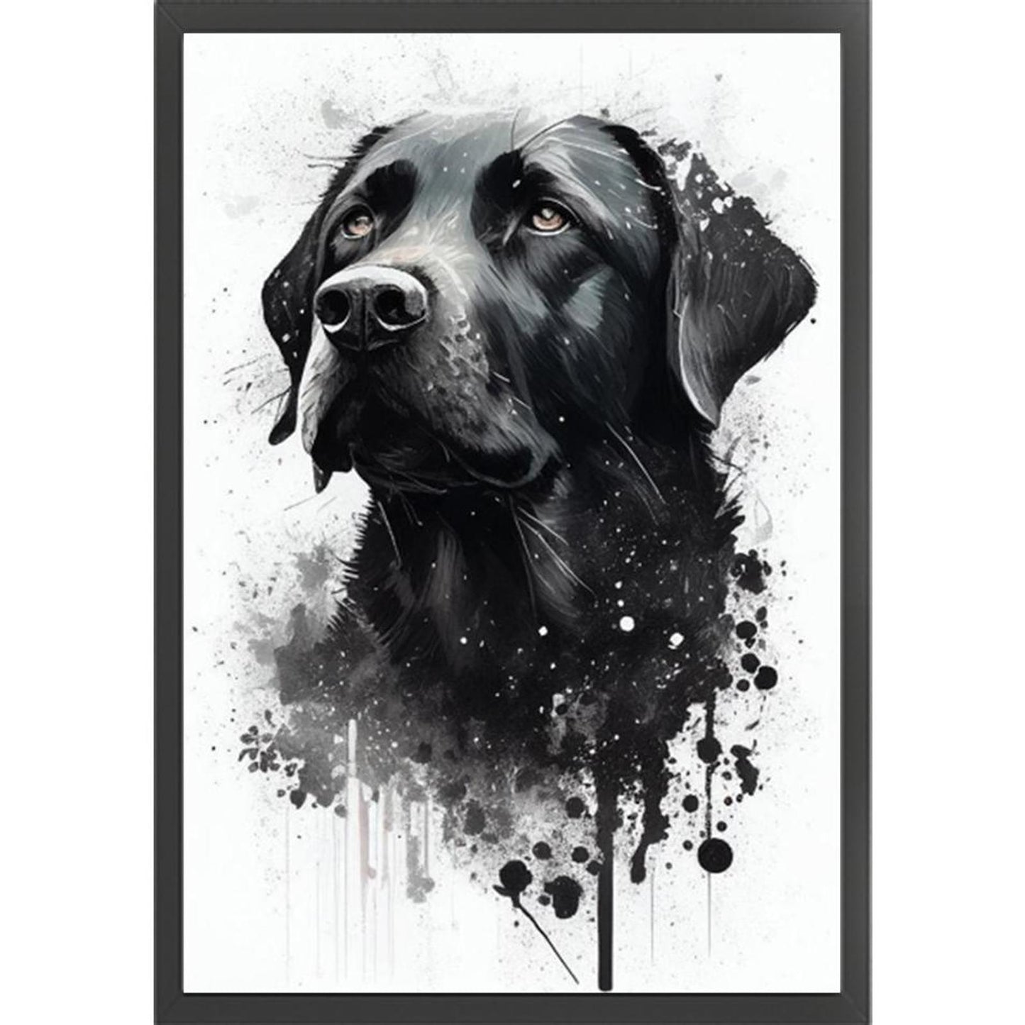 Black Dog - Full 11CT Counted Cross Stitch 40x60CM - Yishu