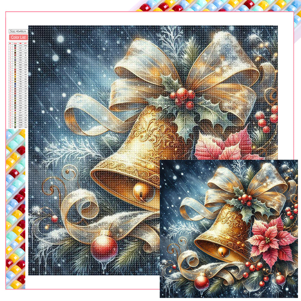 Christmas Bells 40*40CM(Picture) Full Square Drill Diamond Painting