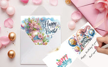 Load image into Gallery viewer, 6PCS DIY Birthday Wishes Diamond Art Greeting Cards Congratulations Cards &amp; Gift
