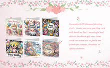 Load image into Gallery viewer, 6PCS DIY Birthday Wishes Diamond Art Greeting Cards Congratulations Cards &amp; Gift
