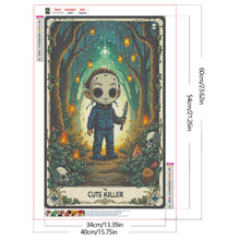 Load image into Gallery viewer, Halloween Horror Tarot 40*60CM Full Round Drill Diamond Painting Drill Diamond Painting
