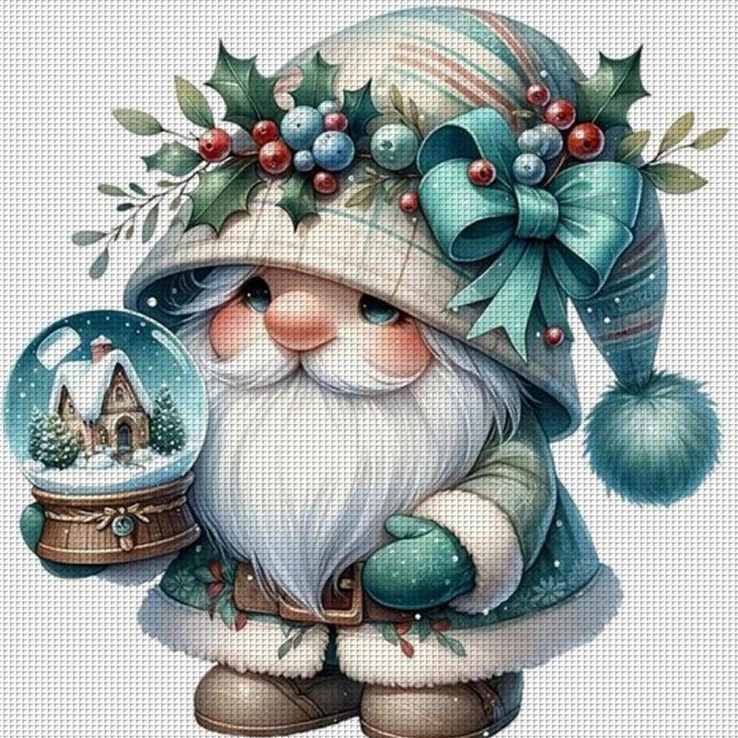 Dryad And Crystal Ball - Full 11CT Counted Cross Stitch 40x40CM - Huacan