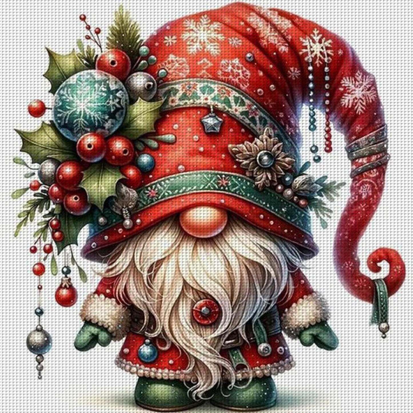 Red Dryad - Full 11CT Counted Cross Stitch 50x50CM - Huacan