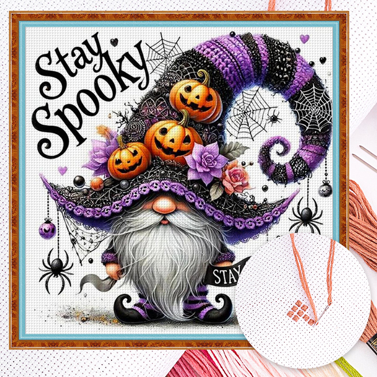 Halloween Dryad - Full 11CT Counted Cross Stitch 50x50CM - Huacan