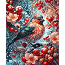 Load image into Gallery viewer, Winter Red Fruit Bird 40*50CM Full Square Drill Diamond Painting Drill Diamond Painting
