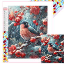 Load image into Gallery viewer, Winter Red Fruit Bird 40*50CM Full Square Drill Diamond Painting Drill Diamond Painting
