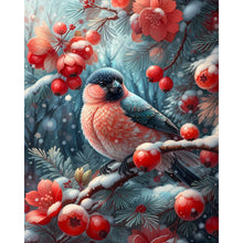 Load image into Gallery viewer, Winter Red Fruit Bird 40*50CM Full Square Drill Diamond Painting Drill Diamond Painting
