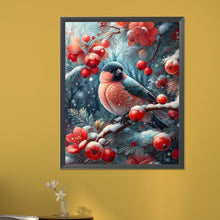 Load image into Gallery viewer, Winter Red Fruit Bird 40*50CM Full Square Drill Diamond Painting Drill Diamond Painting
