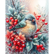 Load image into Gallery viewer, Winter Red Fruit Bird 40*50CM Full Square Drill Diamond Painting Drill Diamond Painting
