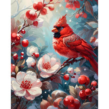 Load image into Gallery viewer, Winter Red Fruit Bird 40*50CM Full Square Drill Diamond Painting Drill Diamond Painting
