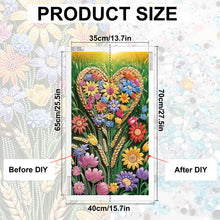 Load image into Gallery viewer, Love Flowers 40*70CM Special Shaped Drill Diamond Painting Drill Diamond Painting
